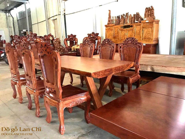 bộ bàn ghế ăn hoa lan tây (3)